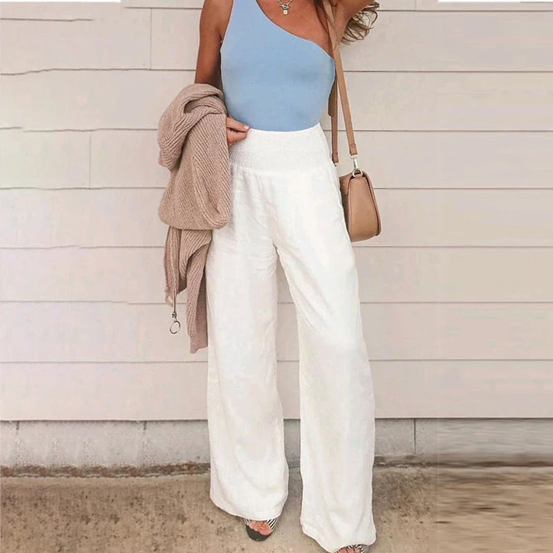 Relaxed Fit Women's Cotton Stretch Pants