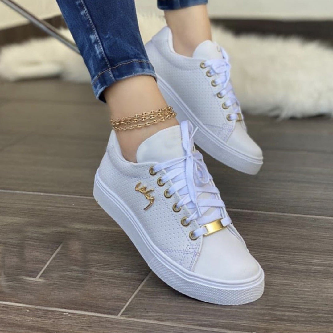 Women's Lightweight Breathable Lace Up Sneakers