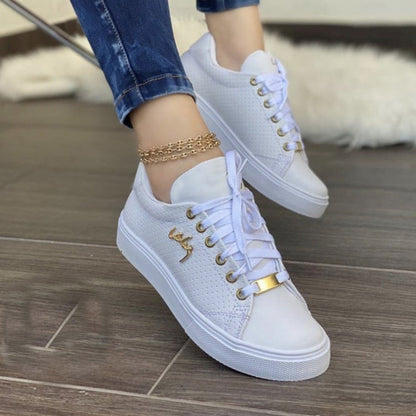 Women's Lightweight Breathable Lace Up Sneakers
