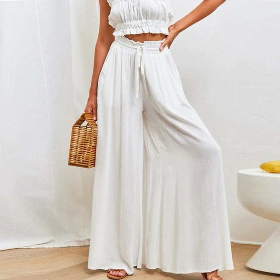 Comfortable Women's Maxi Skirt with Elastic Waist and Pockets