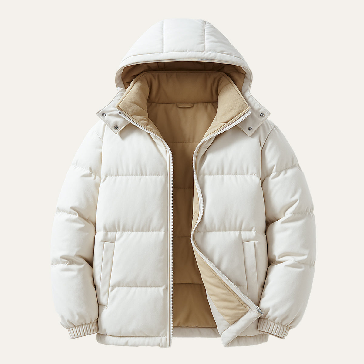 Warm Waterproof Men's Down Hooded Parka Jacket