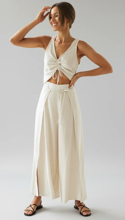 Loose Fit Women's Tank Top Outfit Set - Olytrend