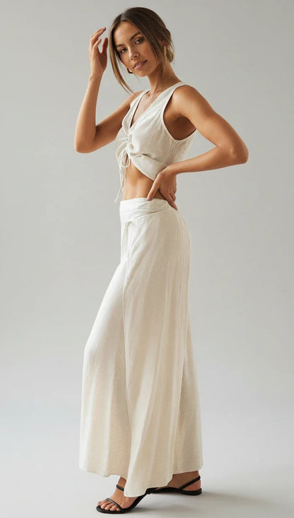 Loose Fit Women's Tank Top Outfit Set