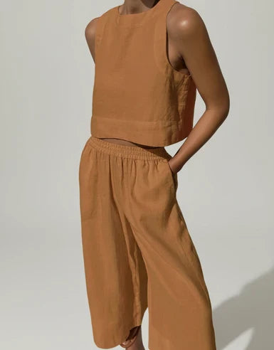Loose Fit Two Piece Pantsuit for Ladies