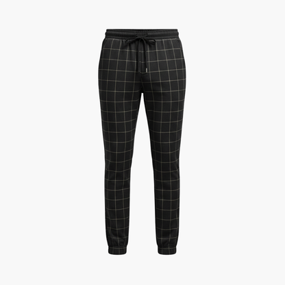 Men's Classic Fit Pants with Elastic Waist - Olytrend