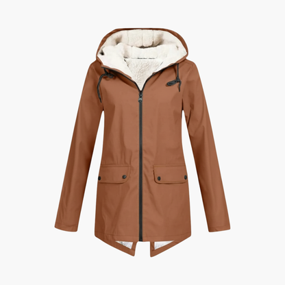 Ladies Waterproof Zip Up Hoodie Jacket - Olytrend
