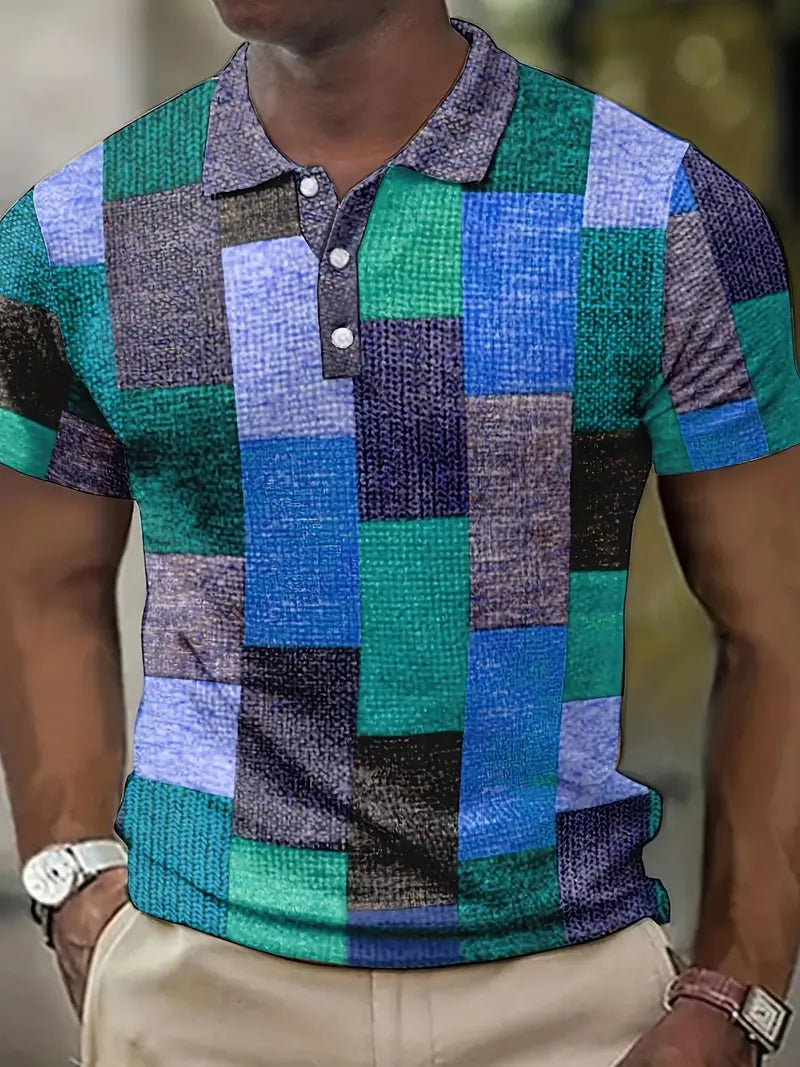 Men's Casual Short Sleeve Polo Shirt - Nocini
