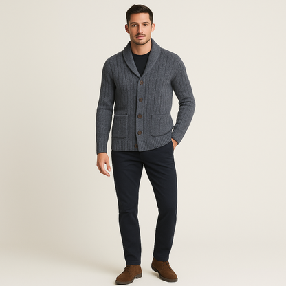Stylish Men's Cardigan Sweater