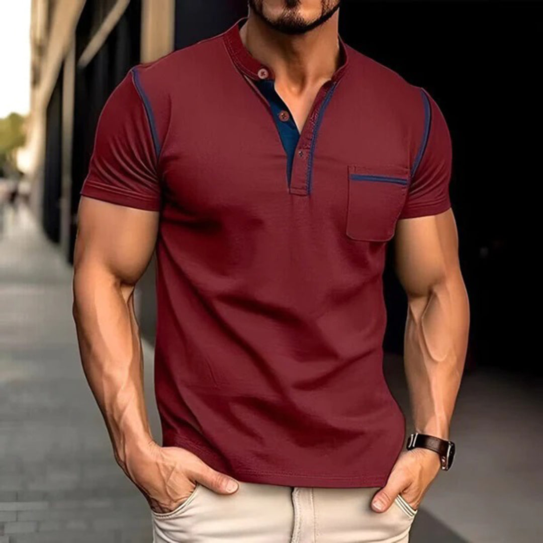 Classic Men's Short Sleeve Slim Fit T-Shirt - Nocini