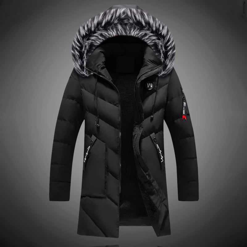 Men's Waterproof Insulated Hooded Winter Parka Coat