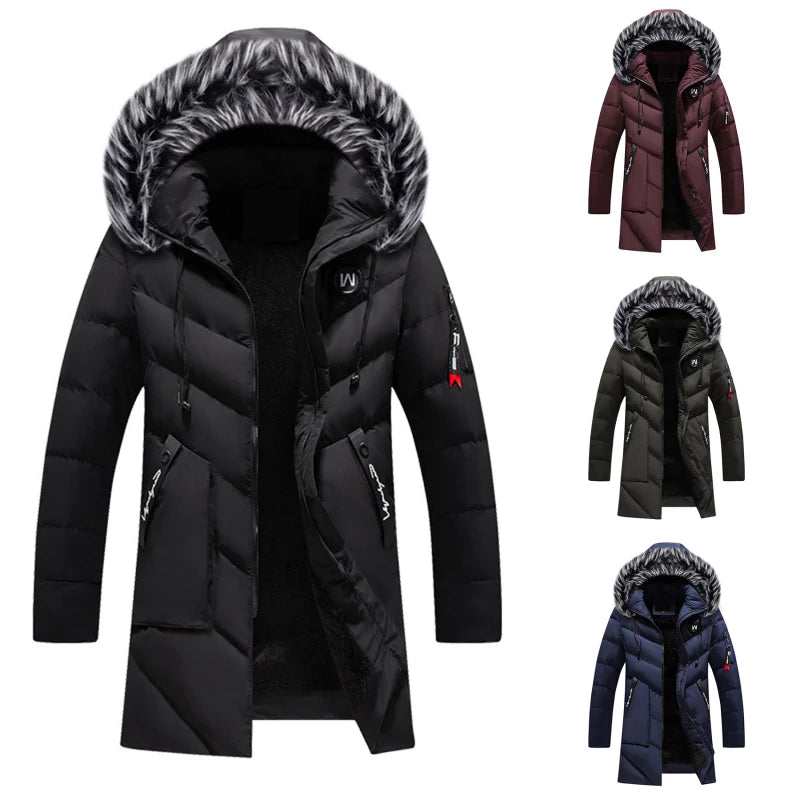 Men's Waterproof Insulated Hooded Winter Parka Coat - Nocini