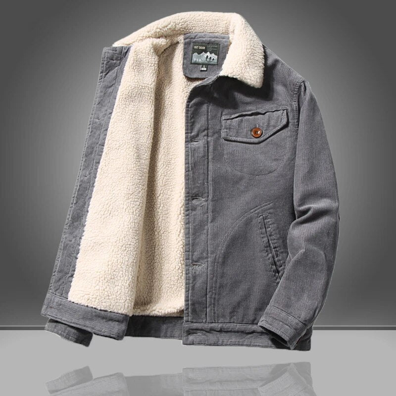 Comfy Casual Winter Coat | Button Down Jacket - Nocini