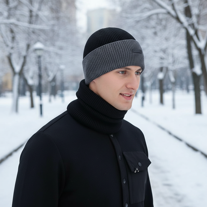 Cozy Hat and Scarf Set - Winter Accessory - Pexav