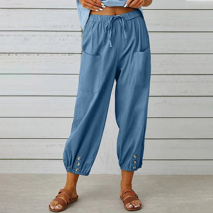 Comfortable High Waisted Casual Pants