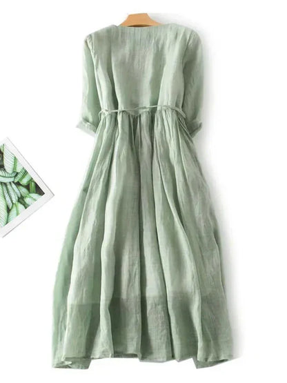 Lightweight Summer Linen Dress