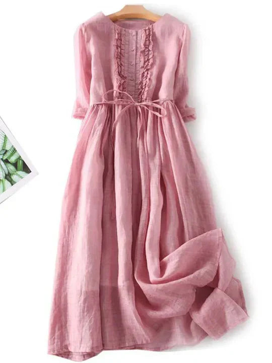Lightweight Summer Linen Dress