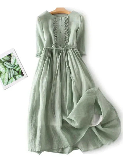 Lightweight Summer Linen Dress