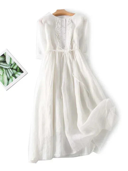 Lightweight Summer Linen Dress