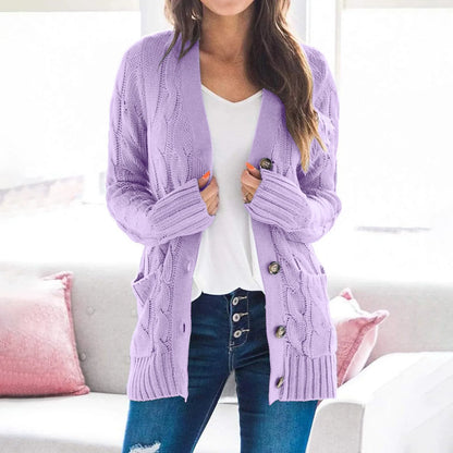 Cozy Cable Button Sweater