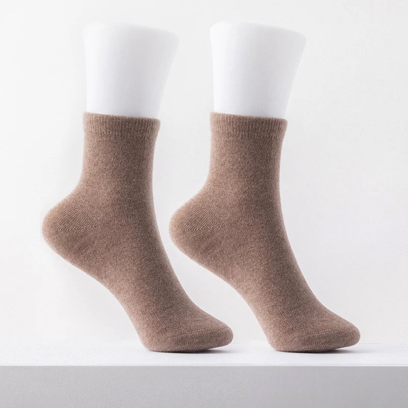 Cozy Ankle Socks with Ribbed Top - Nocini