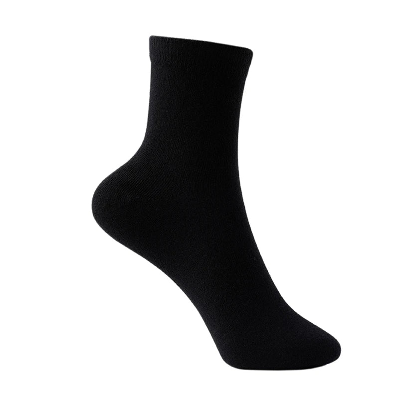 Cozy Ankle Socks with Ribbed Top