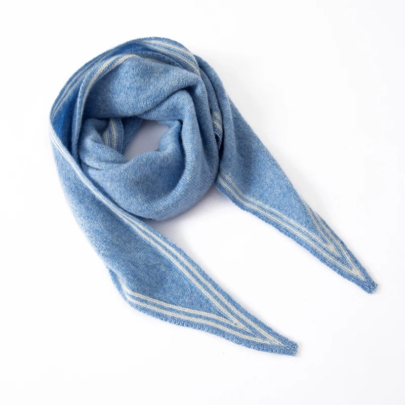 Soft Striped Winter Scarf