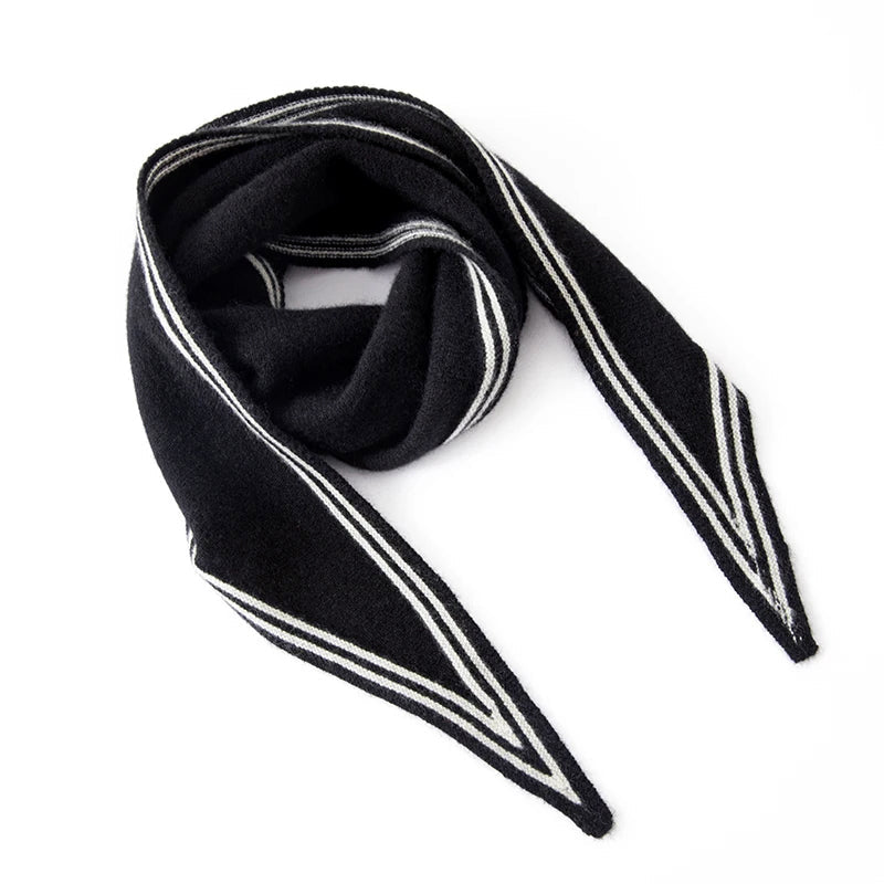Soft Striped Winter Scarf