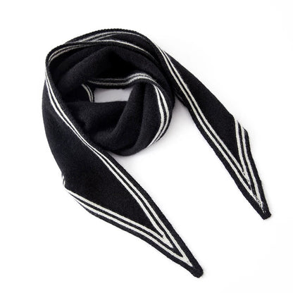 Soft Striped Winter Scarf