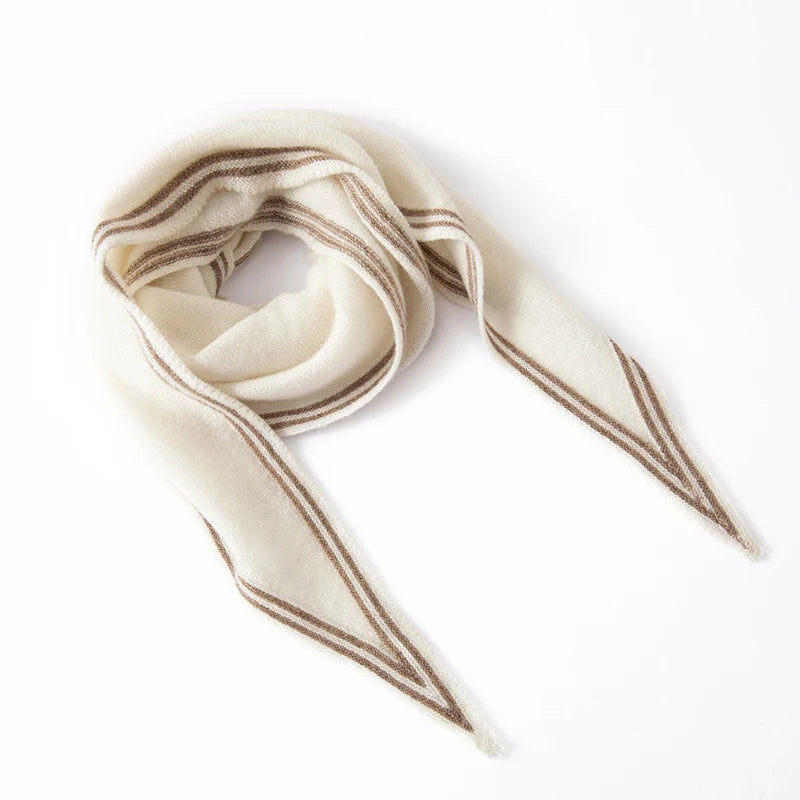 Soft Striped Winter Scarf