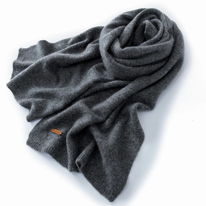 Soft Rectangular Winter Scarf | Classic Long Wool Scarf