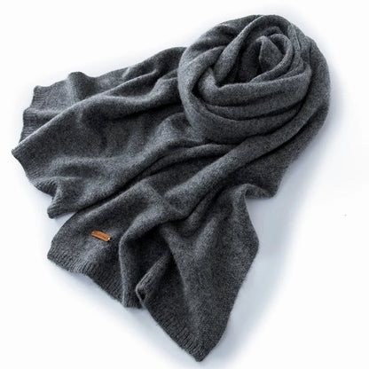 Soft Rectangular Winter Scarf | Classic Long Wool Scarf