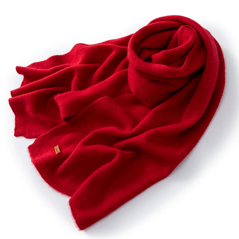 Soft Rectangular Winter Scarf | Classic Long Wool Scarf