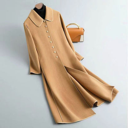 Classic Women's Wool Long Winter Coat - Nocini