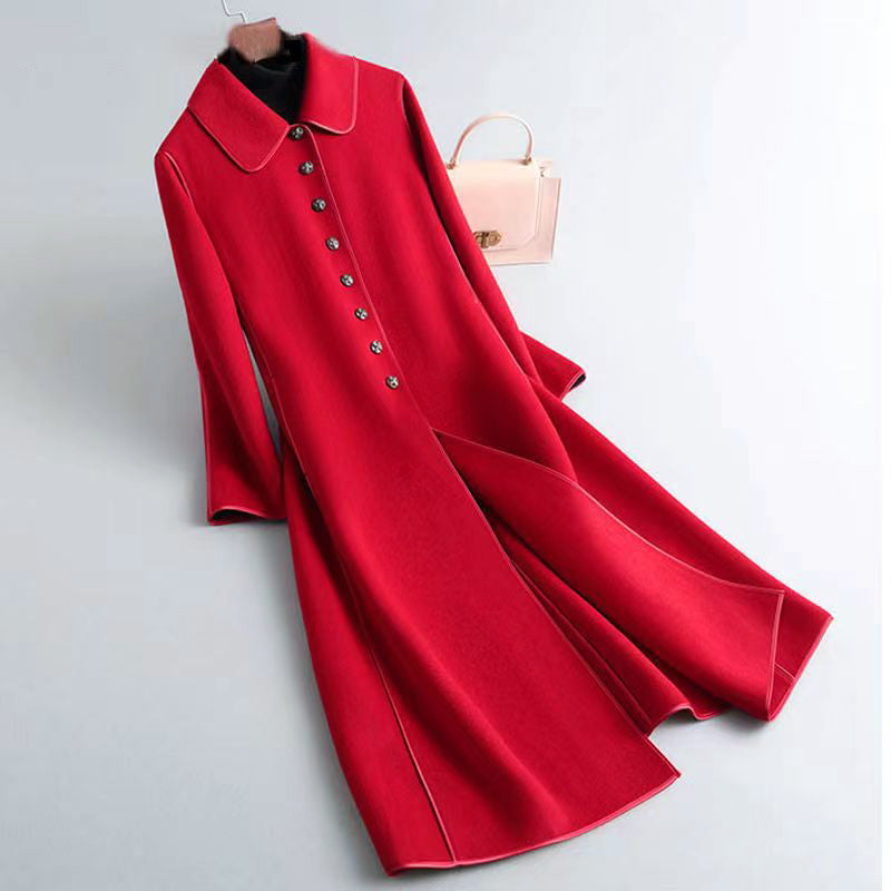 Classic Women's Wool Long Winter Coat