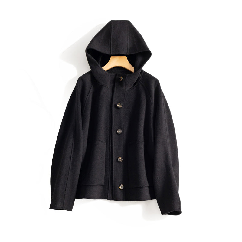 Waterproof Parka Jacket with Front Button Pockets