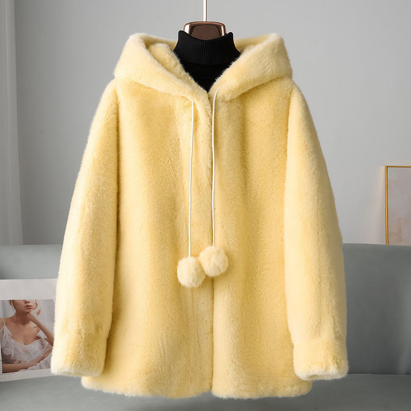 Casual Hooded Parka | Faux Fur Trim Coat - Nocini