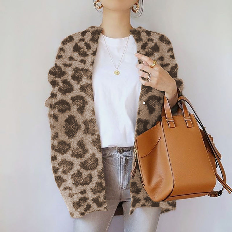 Cozy Open Front Oversized Cardigan Sweater