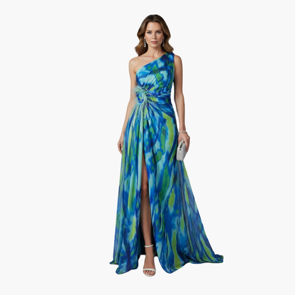 Chic Off Shoulder Maxi Dress with Flowy Design