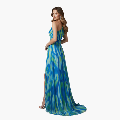Chic Off Shoulder Maxi Dress with Flowy Design