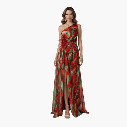 Chic Off Shoulder Maxi Dress with Flowy Design