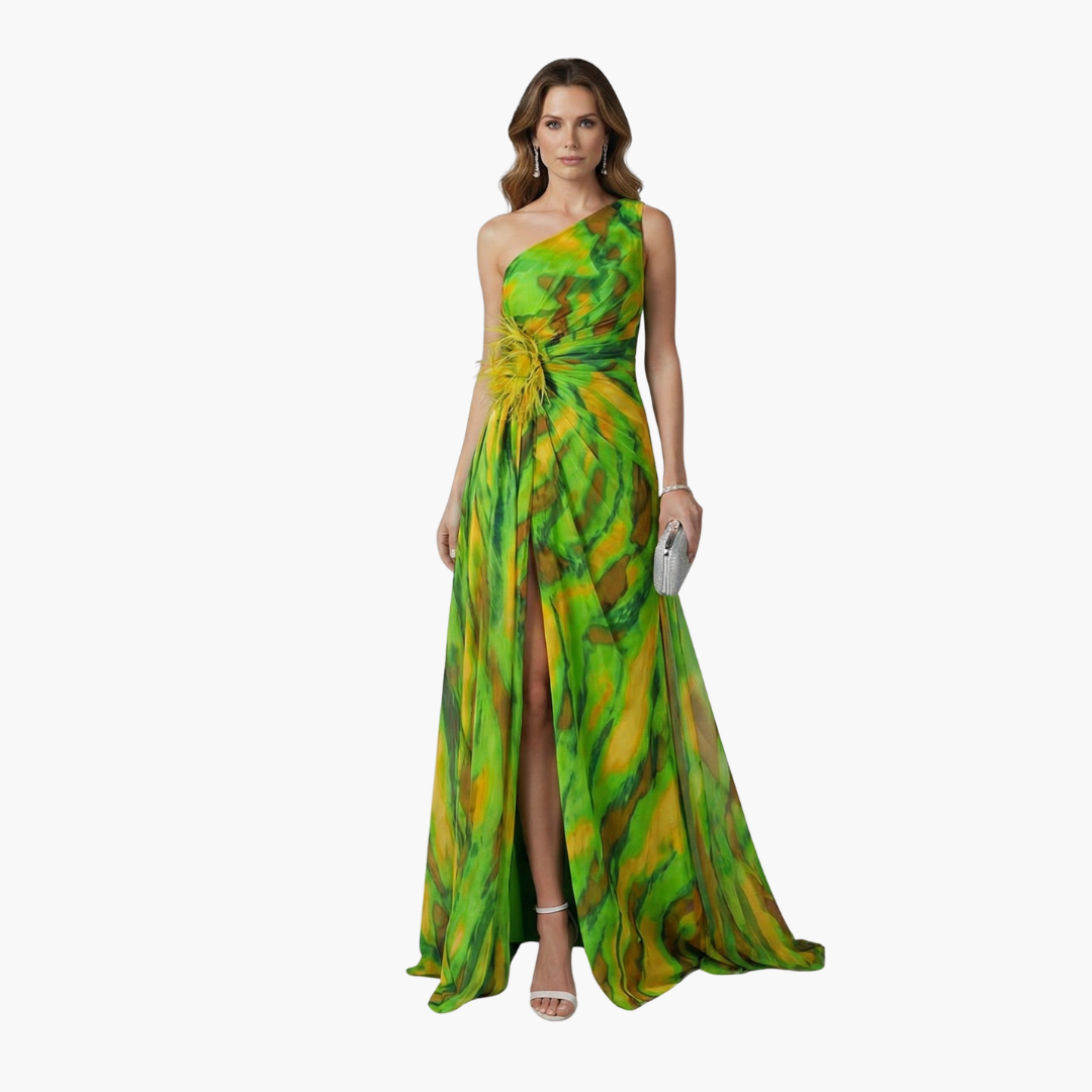 Chic Off Shoulder Maxi Dress with Flowy Design