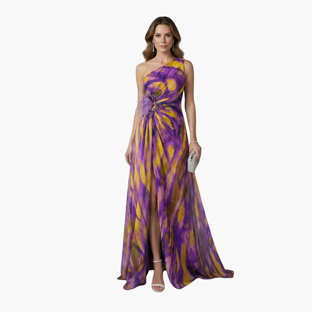 Chic Off Shoulder Maxi Dress with Flowy Design