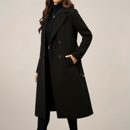 Classic Ladies Double Breasted Coat