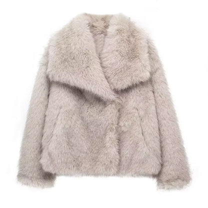 Soft Faux Fur Lined Warm Winter Coat