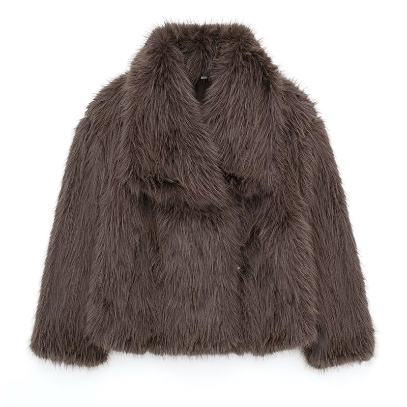 Soft Faux Fur Lined Warm Winter Coat