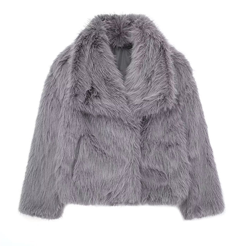 Soft Faux Fur Lined Warm Winter Coat