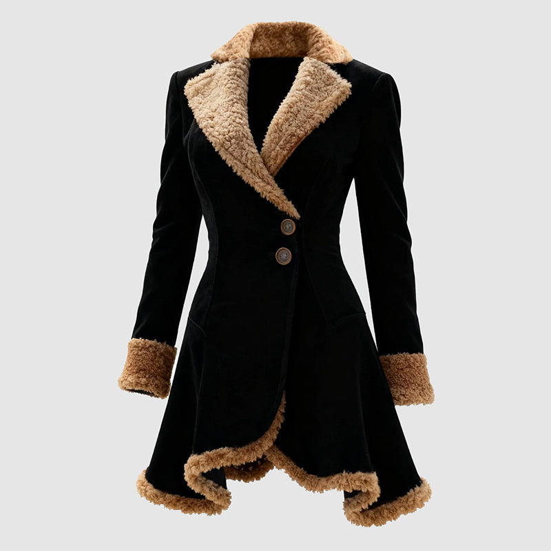 Luxury Fitted Sheepskin Winter Coat