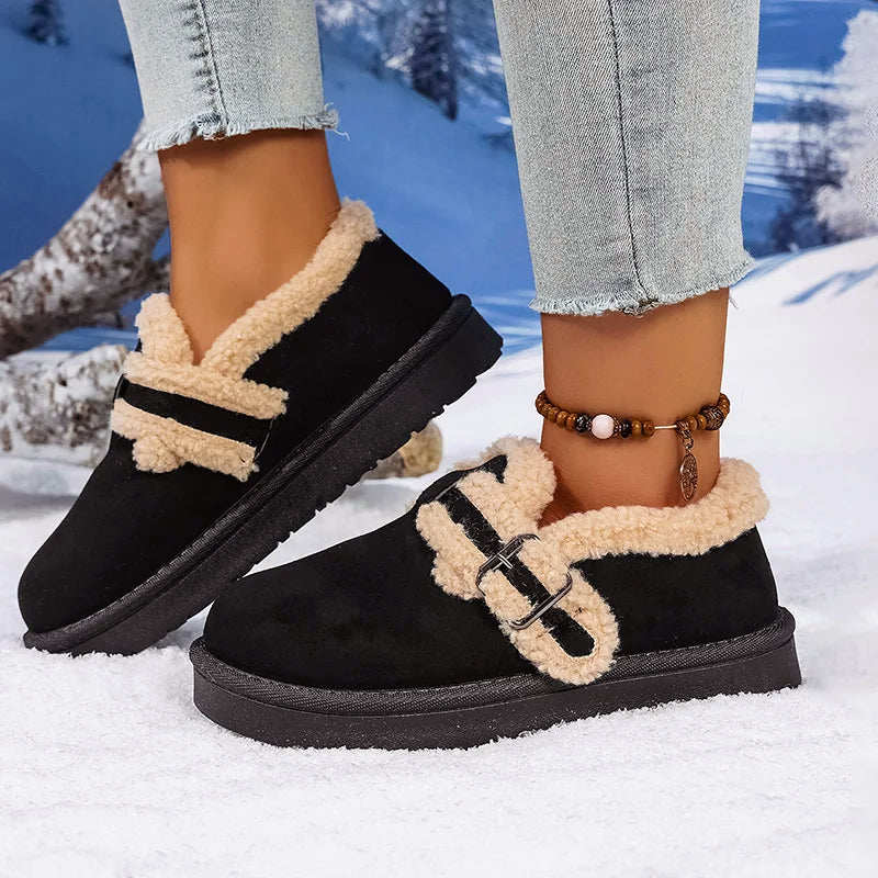 Cozy Fleece Lined Slip On Shoes