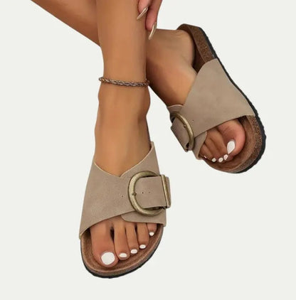 Ladies Comfortable Buckle Sandals