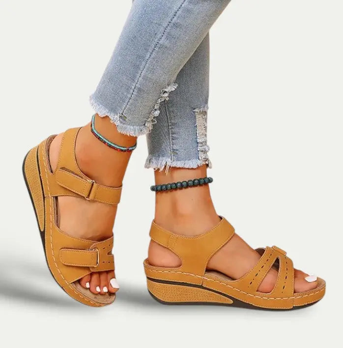 Comfortable Flat Summer Leather Sandals
